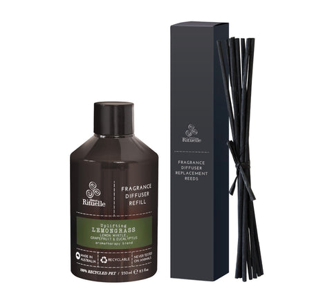 Lemongrass, Lemon Myrtle, Grapefruit & Eucalyptus
Fragrance Diffuser Refill | 250ml