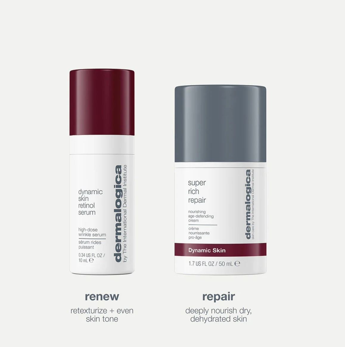 Age Renewal Duo: Dynamic Skin Retinol Serum & Super Rich Repair