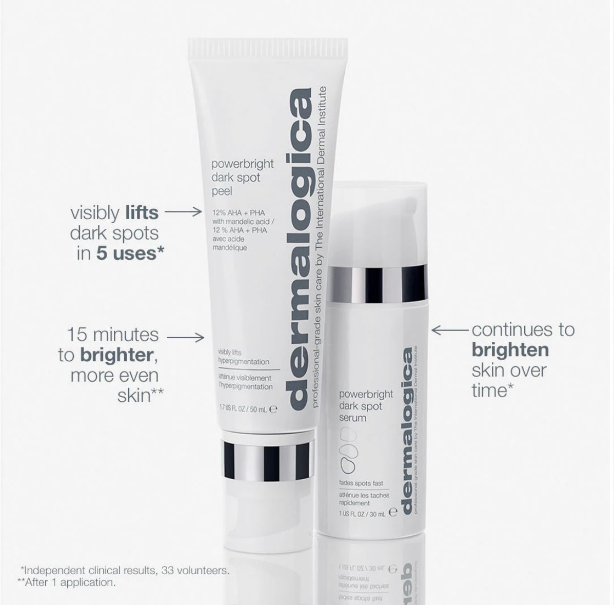 Brightening Power Duo: Powerbright Dark Spot Serum & Powerbright Dark Spot Peel