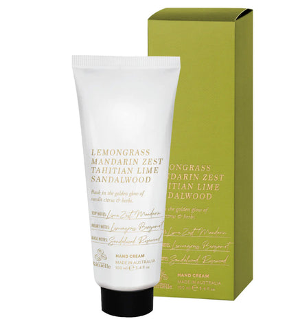 Lemongrass, Mandarin Zest, Tahitian Lime, Sandalwood
Hand Cream | 100ml