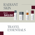Radiant Skin Travel Essentials: Travel Daily Glycolic Cleanser, Daily Microfoliant, Biolumin C Serum, Dynamic Skin Retinol